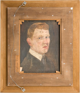 R&uuml;ckseite Eduard Bargheer, &bdquo;Portr&auml;t&ldquo;